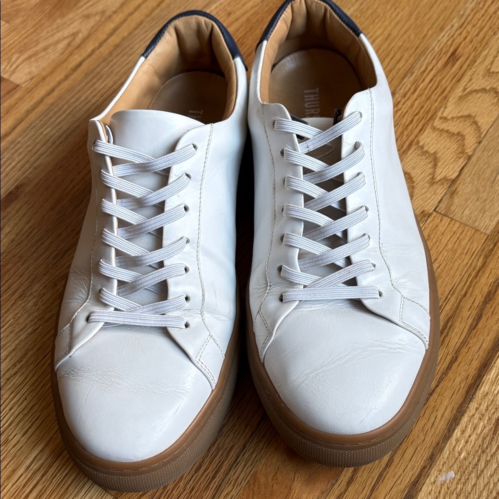 THURSDAY 11.5 legacy everyday White Leather Low-Top Sneakers - Picture 5 of 6